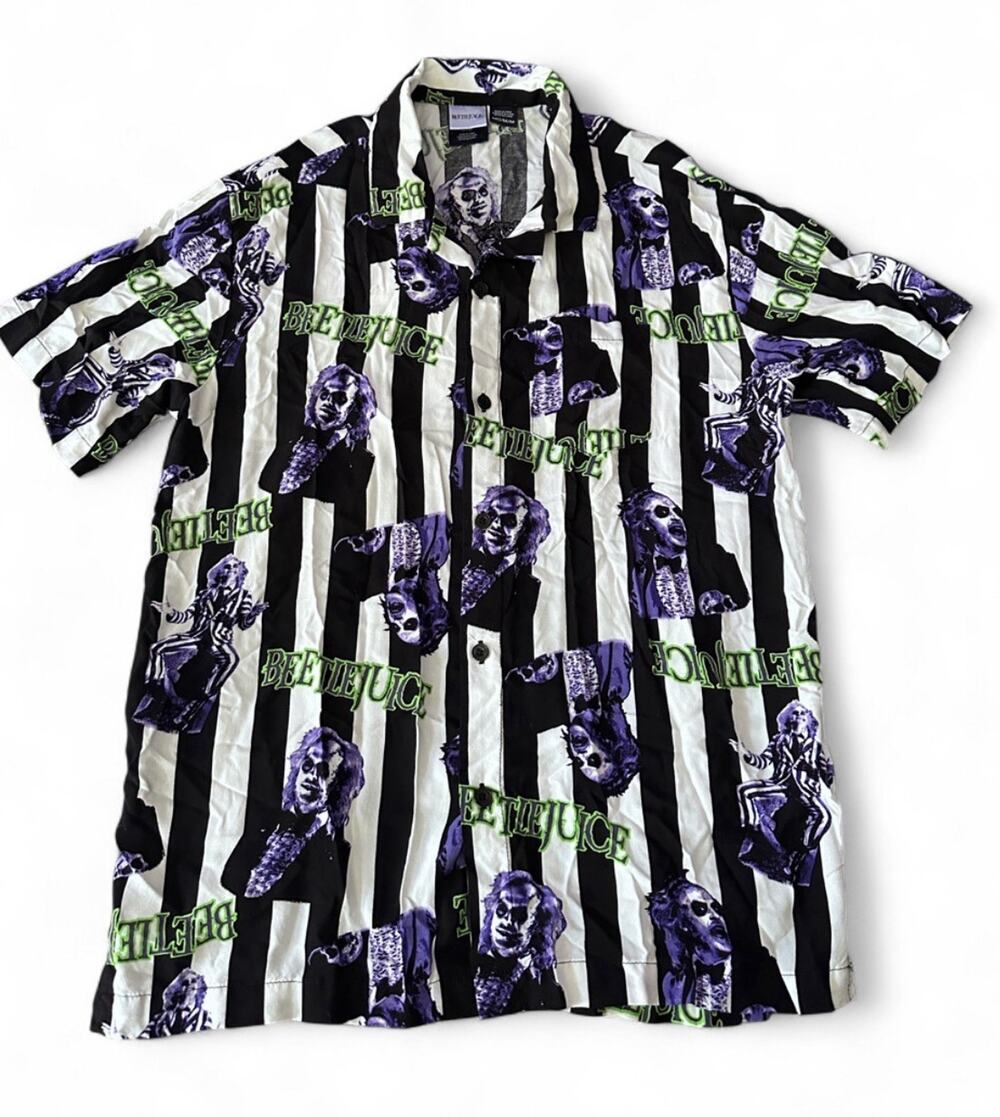 Mens BeetleJuice button up shit